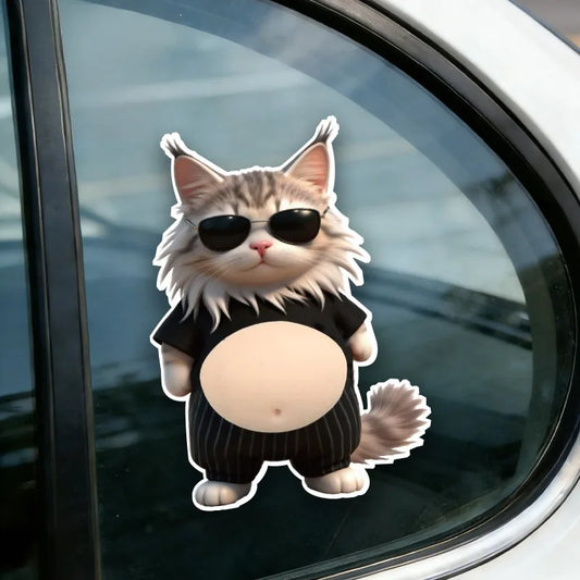 Autocolante 3D Pisică Amuzante