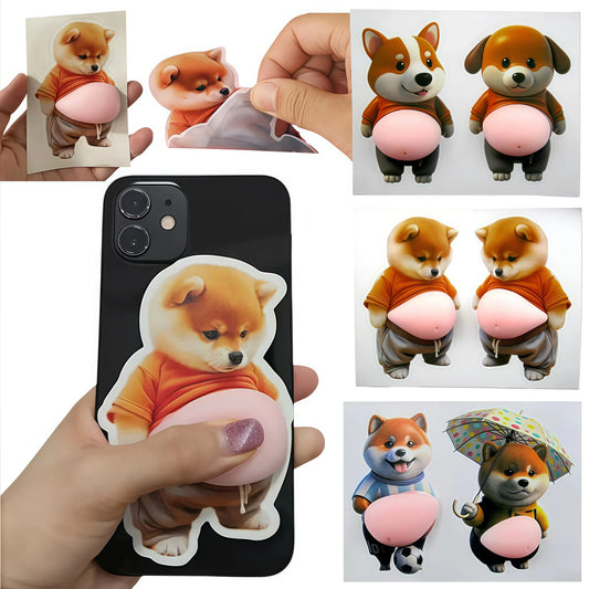 Sticker Drăguț Cățeluș Shiba Inu